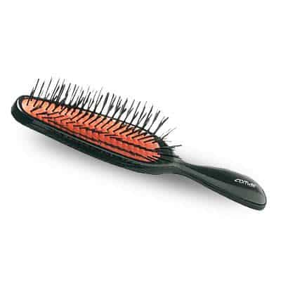 Hair extension loop brush with looped bristles available in two colors