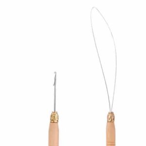 Holz-Microring Nadel mit Schlaufe und Verriegelungshaken Set