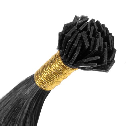 flat-tip-black-prebonded-hair-extensions-europe