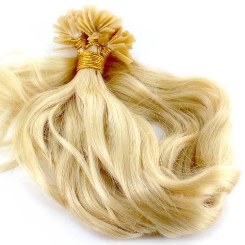 Jeugd pit Gom Wavy Pre-bonded Flat Tip hair extensions best quality and price